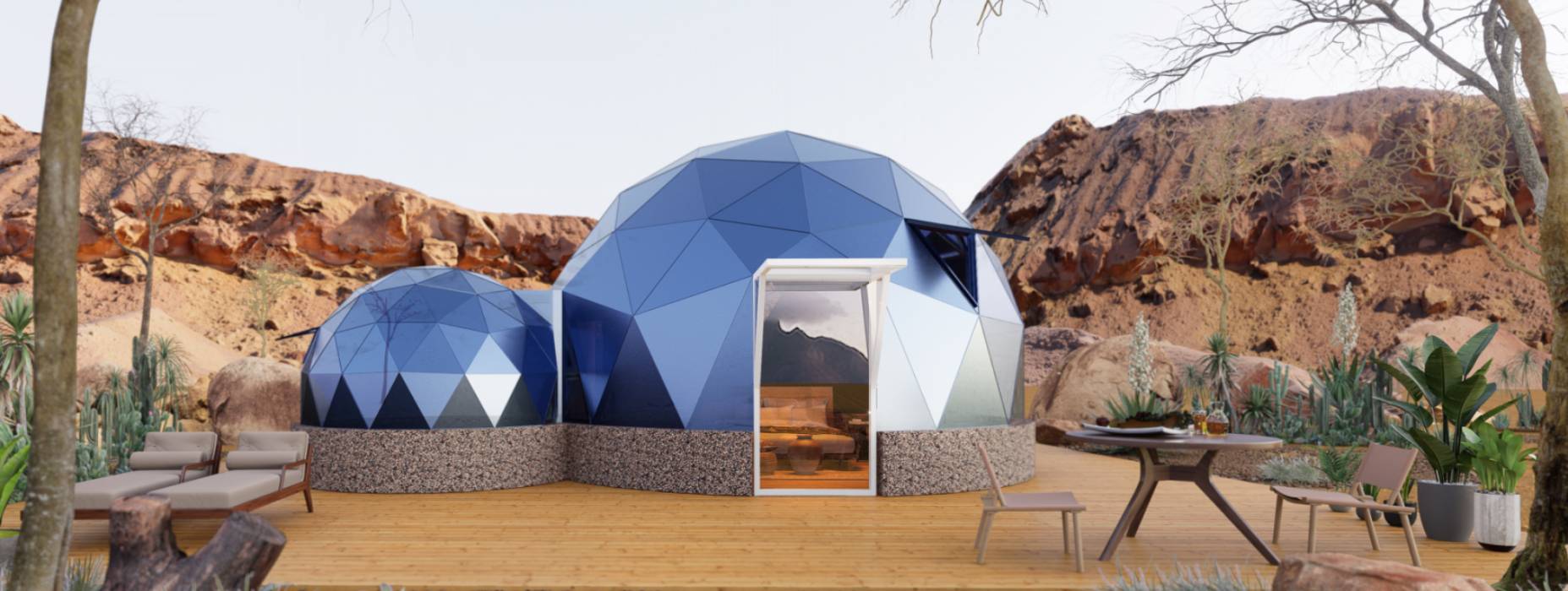 平泉县球形智能光伏玻璃星空房